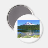 Reflection Lake, Mount Rainier, WA, VS Magneet (Voorkant / Achterkant)