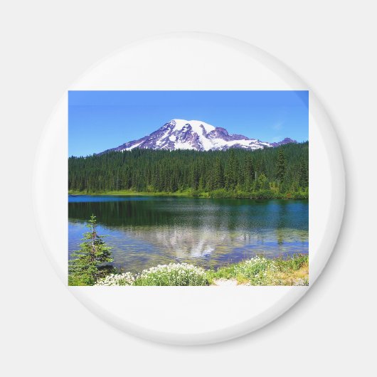 Reflection Lake, Mount Rainier, WA, VS Magneet (Voorkant)