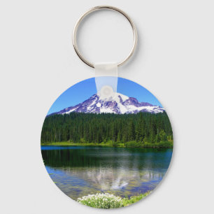 Reflection Lake, Mount Rainier, WA, VS Sleutelhanger
