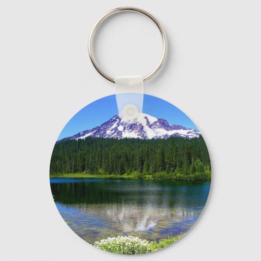 Reflection Lake, Mount Rainier, WA, VS Sleutelhanger (Voorkant)