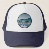 Reflection Lake Pend Oreille Idaho Trucker Pet (Voorkant)