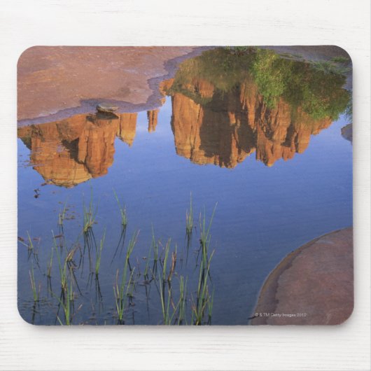 Reflection of Cathedral Rock , Sedona , Arizona Muismat (Voorkant)
