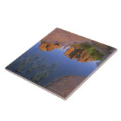 Reflection of Cathedral Rock , Sedona , Arizona Tegeltje (Zijkant)