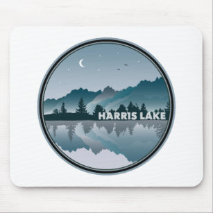 Reflection op Harris Lake North Carolina Muismat