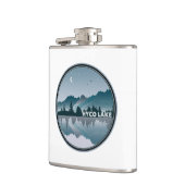 Reflection op Hyco Lake North Carolina Heupfles (Links)