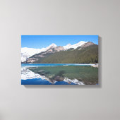 Reflection op Lake Louise - Banff NP, Canada Canvas Afdruk (Voorkant)