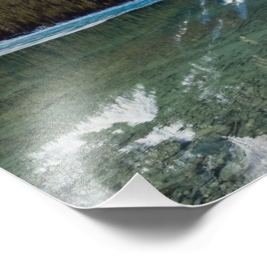 Reflection op Lake Louise - Banff NP, Canada Foto Afdruk (Hoek)