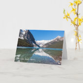 Reflection op Lake Louise - Banff NP, Canada Kaart (Gele Bloem)