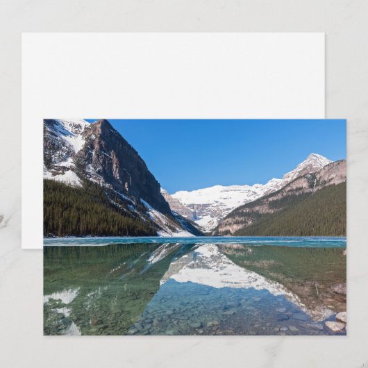 Reflection op Lake Louise - Banff NP, Canada Kaart (Voorkant / Achterkant)
