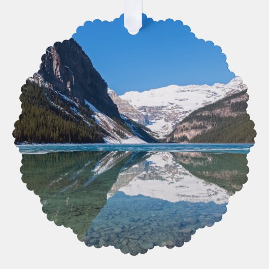 Reflection op Lake Louise - Banff NP, Canada Ornament Kaart (Voorkant)