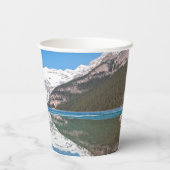 Reflection op Lake Louise - Banff NP, Canada Papieren Bekers (Achterkant)