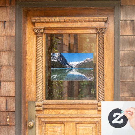 Reflection op Lake Louise - Banff NP, Canada Raamsticker (Huis Deur)