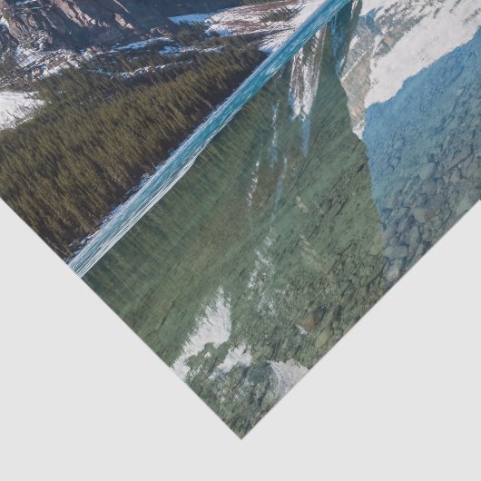 Reflection op Lake Louise - Banff NP, Canada Tissuepapier (Detail)