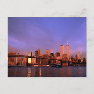 Reflection PC Twin Towers World Trade Center NYC Briefkaart