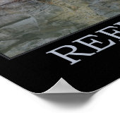 Reflection Rock Wall Water 1 Inspirerend Poster (Hoek)
