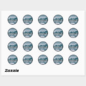 Reflection Smith Mountain Lake Virginia Ronde Sticker (Vel)