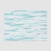 'Reflection' Soft Turquoise Abstract Tissuepapier (Voorkant)