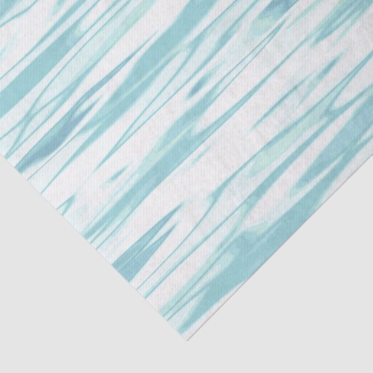 'Reflection' Soft Turquoise Abstract Tissuepapier (Detail)