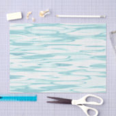 'Reflection' Soft Turquoise Abstract Tissuepapier (Craft)