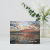 Reflection Sunset, Cable Beach, Broome, Australië Briefkaart (Staand voorkant)