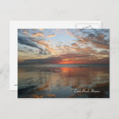 Reflection Sunset, Cable Beach, Broome, Australië Briefkaart (Voorkant / Achterkant)