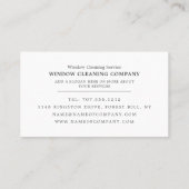 Reflection, Windows Cleaner, Cleaner Service Visitekaartje (Achterkant)