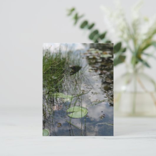 Reflections at the Water's Edge  Briefkaart (Staand voorkant)