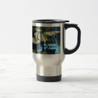 "Reflections Bull Elk in Water Travel Mug" Reisbeker
