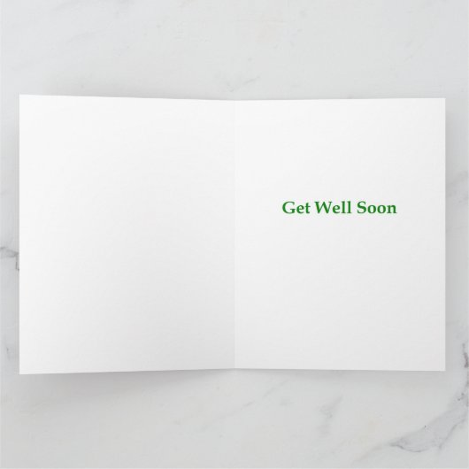 Reflections - een grappig Get Well gedicht Kaart (Binnen)