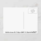 Reflections II. Tokyo 2007. Briefkaart (Achterkant)