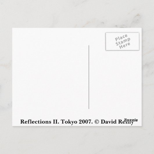 Reflections II. Tokyo 2007. Briefkaart (Achterkant)