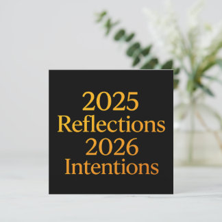 Reflections Intentions 2026 Gouden Doel Planner  Feestdagenkaart