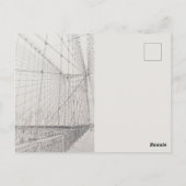 Reflections of New York Postcard – Brooklyn bridge Briefkaart (Achterkant)