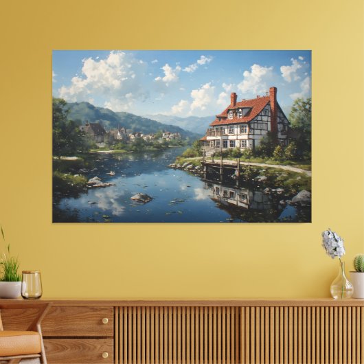 Reflections of Silence Canvas Afdruk (Insitu (Woonkamer))