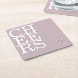 Reflections Wedding Cheers Mauve ID774 Kartonnen Onderzetters