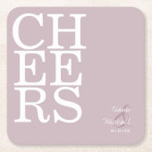 Reflections Wedding Cheers Mauve ID774 Kartonnen Onderzetters (Voorkant)