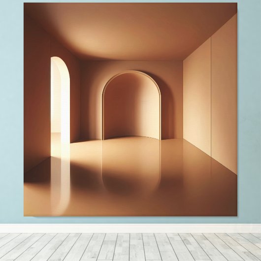 Reflective Arch Space Canvas Afdruk (Insitu (Houten vloer))