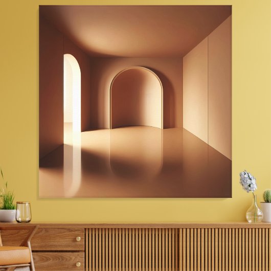 Reflective Arch Space Canvas Afdruk (Insitu (Woonkamer))