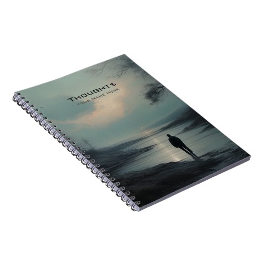 Reflective Solitude - Customizable Notebook Notitieboek (Rechterzijde)