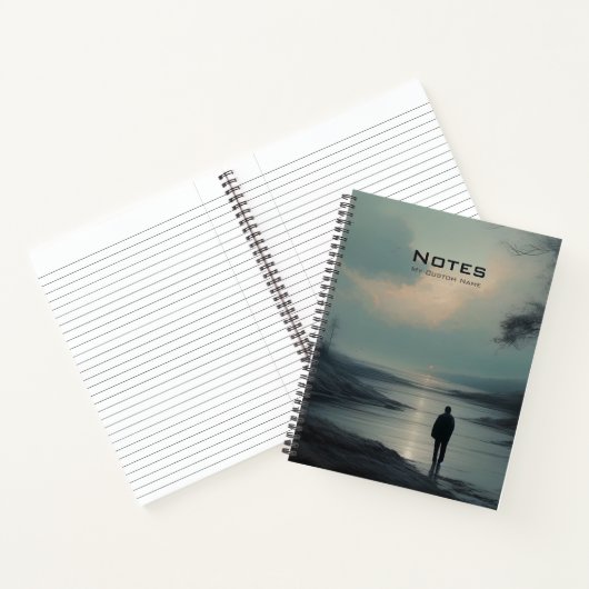 Reflective Solitude - Customizable Notebook Notitieboek (Binnen)