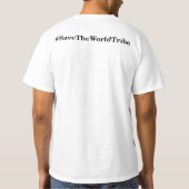 Reflector - Menselijk design - #SaveTheWorldTribe T-shirt (Achterkant)