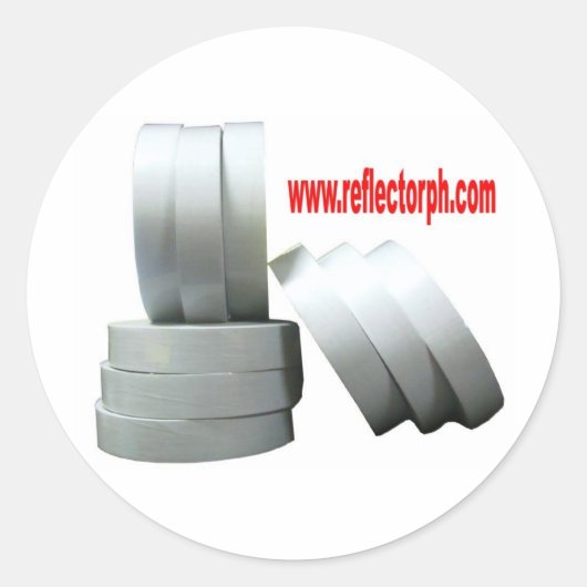 Reflector reflecterende grijze tape reflectoren ronde sticker (Voorkant)
