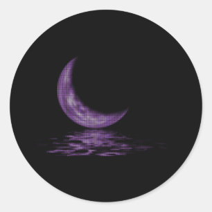 Reflectorbeweging op het Paarse meer Ronde Sticker