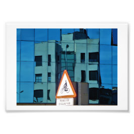 'Reflejo Curvo, León Foto Afdruk