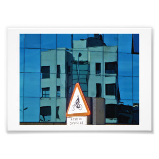 'Reflejo Curvo, León Foto Afdruk