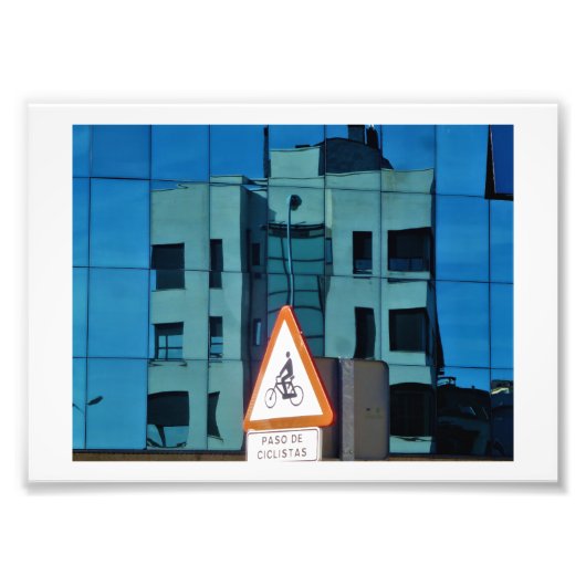 'Reflejo Curvo, León Foto Afdruk (Voorkant)