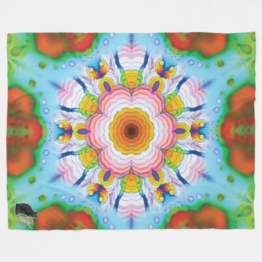 Reflex Kaleidoscope Fleece Blanket (Voorkant (Horizontaal))