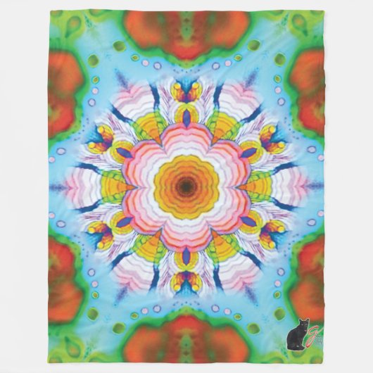 Reflex Kaleidoscope Fleece Blanket Deken (Voorkant)