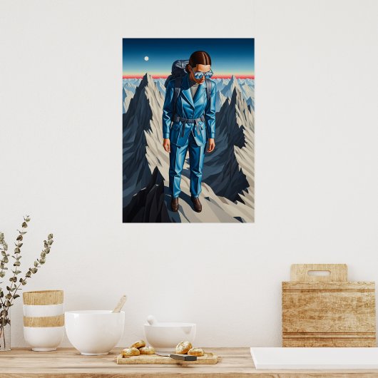 RÉFLEXION DANS LE FROID (Reflectie in de Kou) - Poster (Keuken)