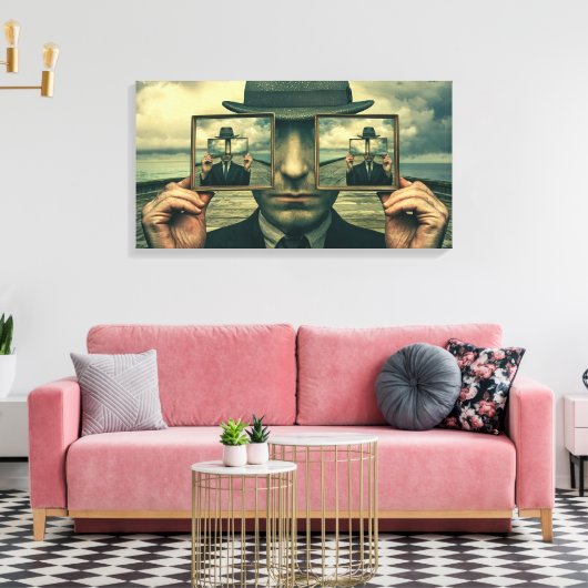 Reflexiviteit canvas afdruk (Insitu (Woonkamer))